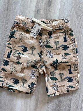 Children’s Place Tan Cactus-Print Kids Shorts 3T